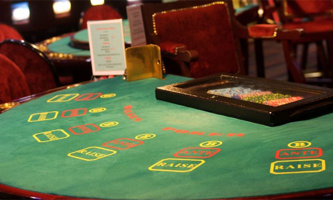 Table dans un casino